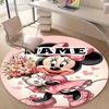 Personalized M-Minnie Round Chair Office Rug - Perfect for Mat, Office Chair & More - Ideal Gift for Birthdays and Holidays