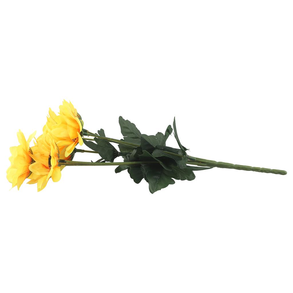 Fake Flower Artificial Sunflower Room Yellow 7 Heads Bouquet Christmas Garden Wedding Party Decor Outdoor Plant