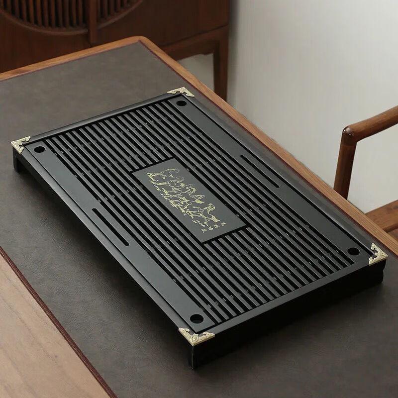 Handon Black Auspicious Horse Chinese Tea Set