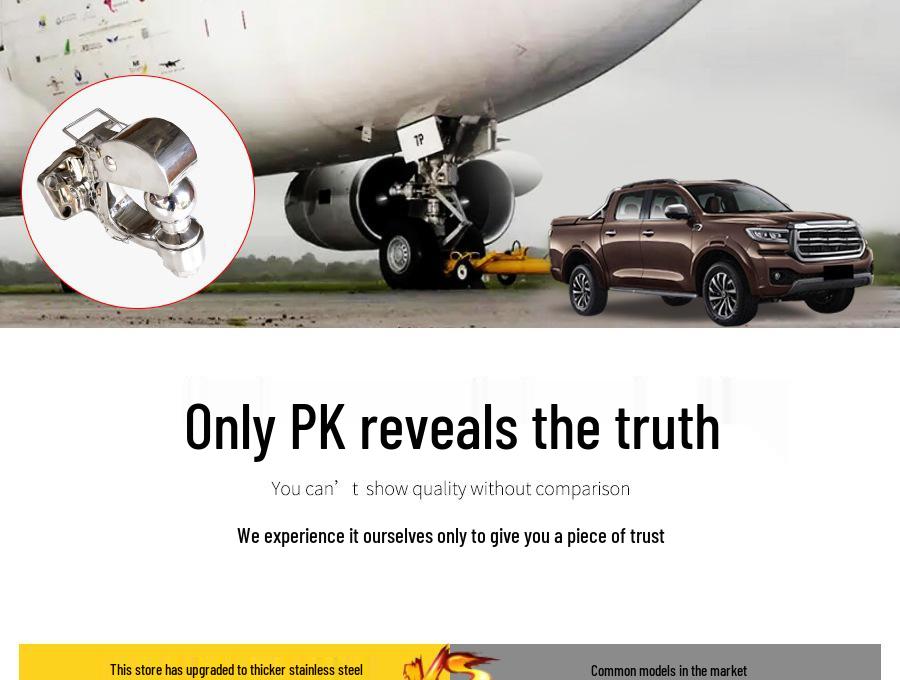 Heavy-Duty Stainless Steel Tow Bar for Great Wall Pao & Fengjun 5/6/7