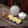 AIQIYIXUAN WA Outdoor Portable Ceramic Gaiwan Tea Set