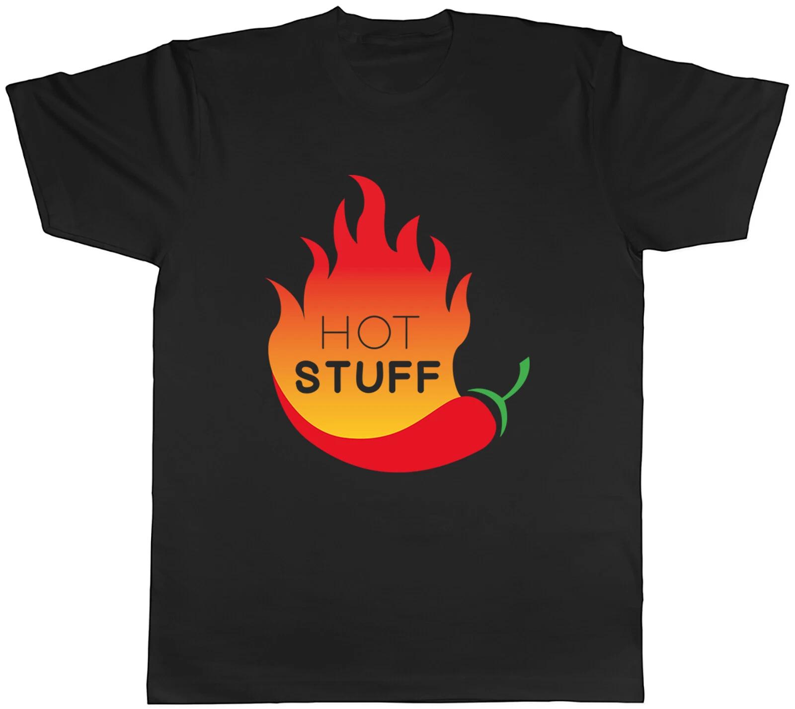 Spicy Chili Mens T-Shirt Hot Stuff Attractive Funny Joke Tee Gift S