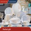 Premium 60-Piece European Bone China Dinner Set