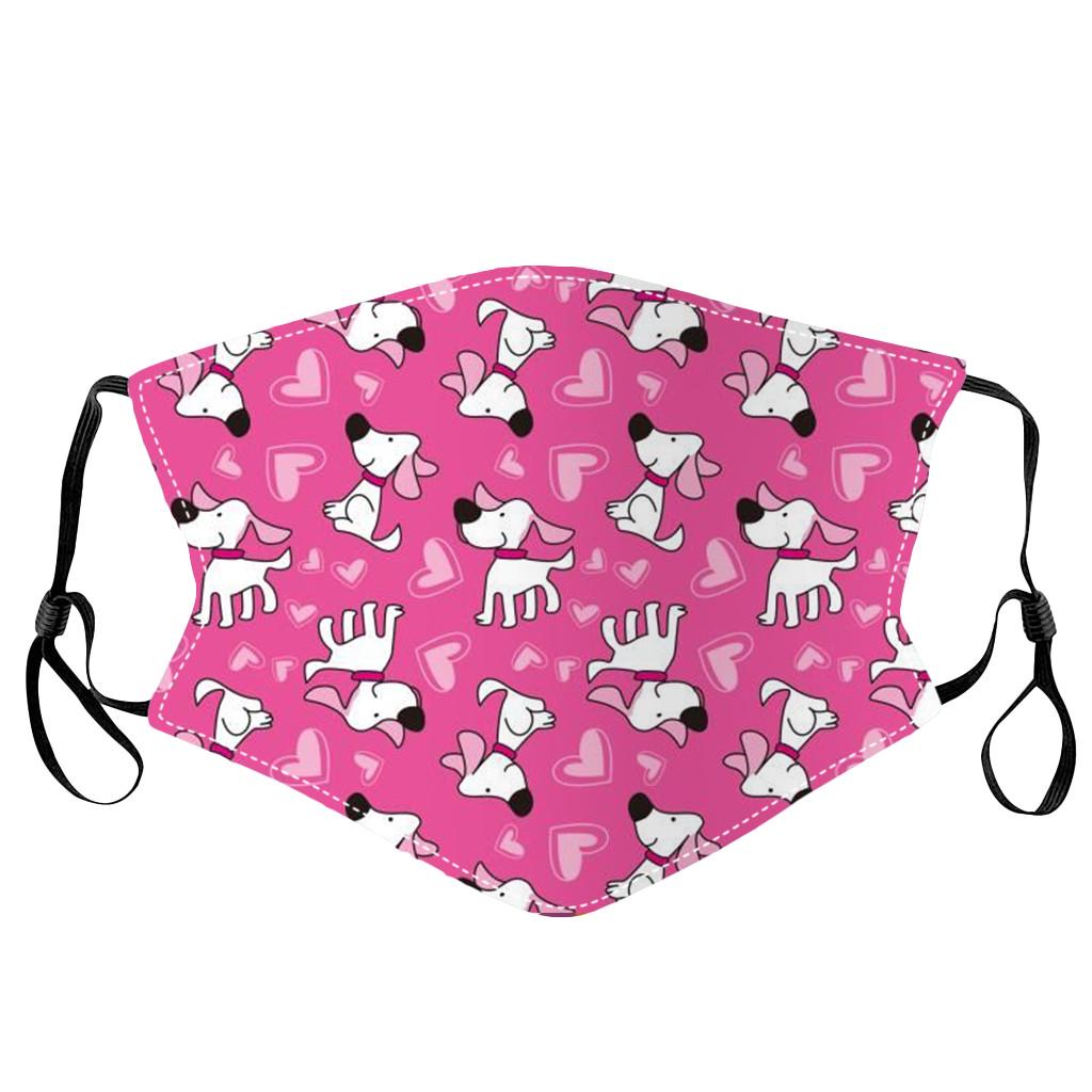 Children Washable  Breathable Cartoon Printed Cotton Mouth Face Mask