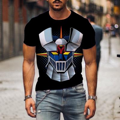 Mazinger Z 3D Print T-Shirts Anime Robot Men Women Casual Fashion Short Sleeve T Shirt Oversized Harajuku Tees Tops