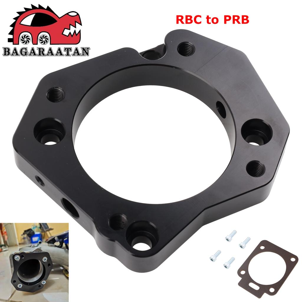 For Honda Civic Si Acura RSX Throttle Body Adapter Kit 72mm RBC to PRB K Series K20 K24