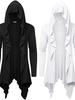 Gotischer Mittelalter-Kapuzen-Strickmantel Cosplay-Mantel