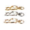 Zinc Zinc Alloy Cat Connecting Ring Gold Silver Plated Split Key Ring Connector  DIY Jewelry