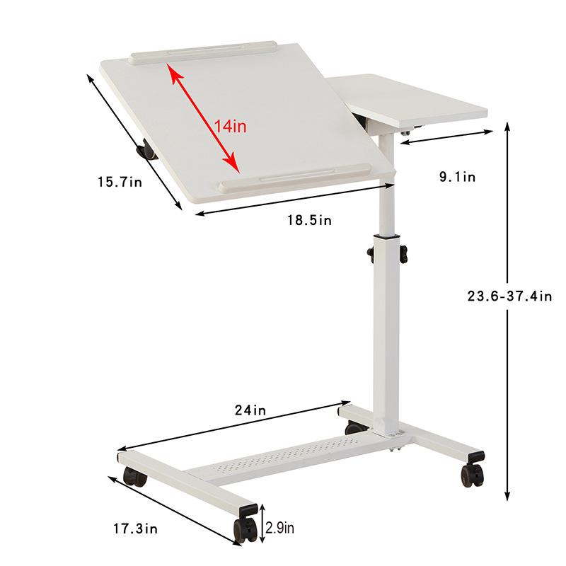 Adjustable Folding Laptop Desk - Portable Liftable Table for Home, Dorm, or Bedside Use