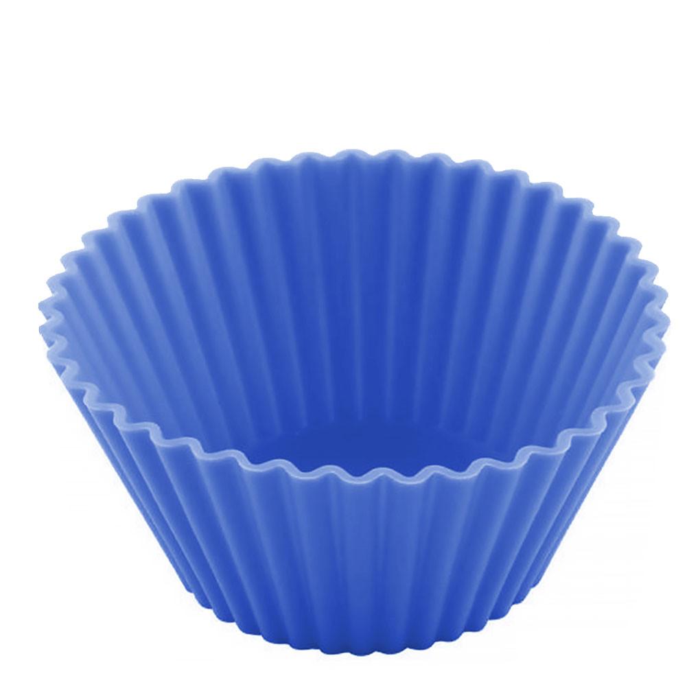 10X Reusable Silicone Round Cake Cup Muffin Chocolate Cupcake Mold Baking Mould