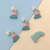 100Pcs/Bag Kawaii Cartoon Painting Series Flatback Cabochons Lovely Blackboard Pencil Brush Crafts for Scrapbooking Decoration