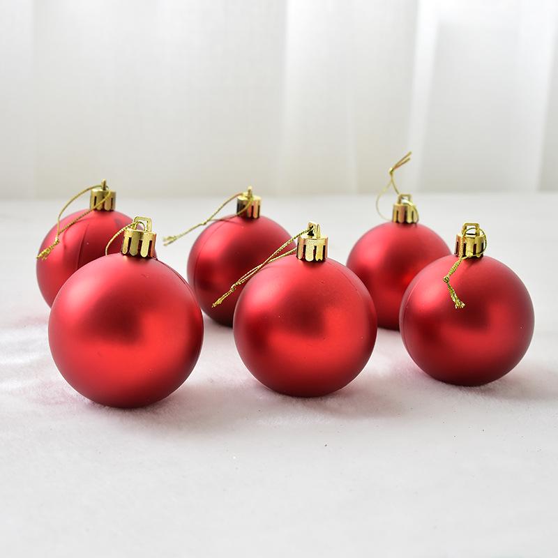 NUCHI Shiny Matte Christmas Ornaments - Hanging Tree Balls for Holiday Decor.