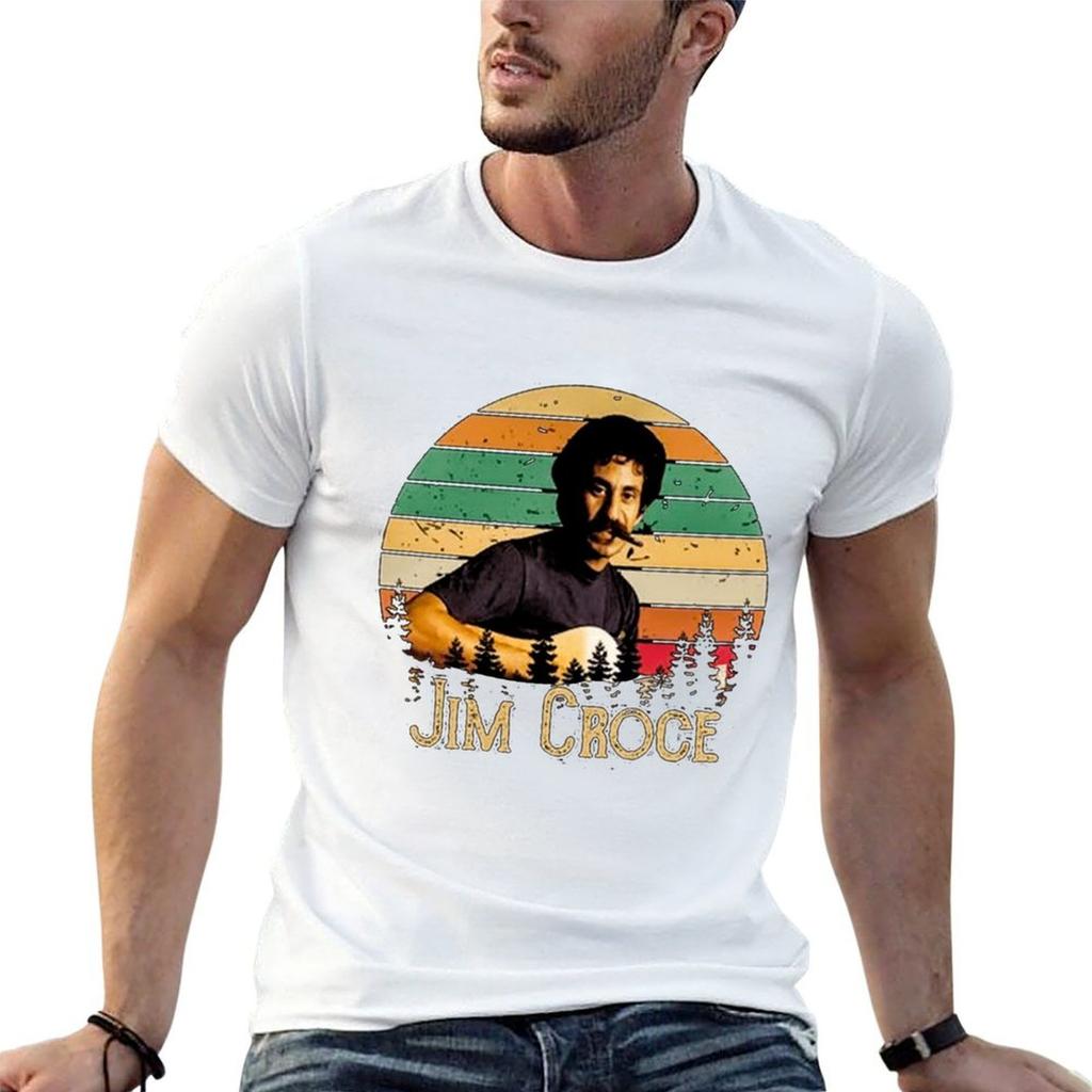 Jim Croce TShirt Soft Basic Cotton Short Sleeve Tee