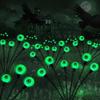 1Pack Wind-Powered Eye Bulbs with 6 Solar-Powered LED Bulbs  Halloween-Themed Outdoor Garden Decor for Yard Lawn Halloween