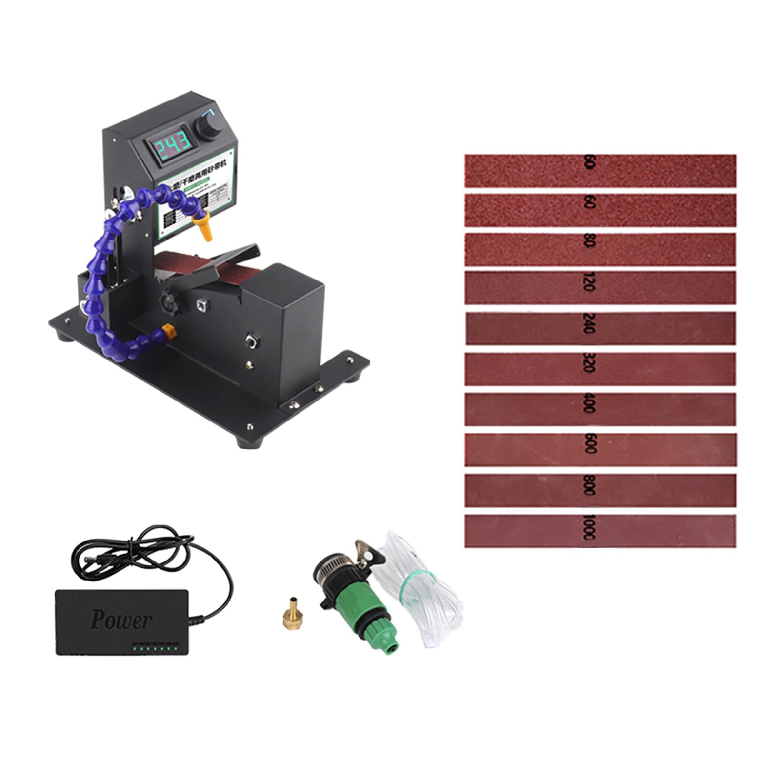 

Мини-ленточный шлифовальный станок мощностью 350 Вт, электрический шлифовально-полировальный шлифовальный станок для сухой и влажной шлифовки, шлифовальный станок EU & Type 1