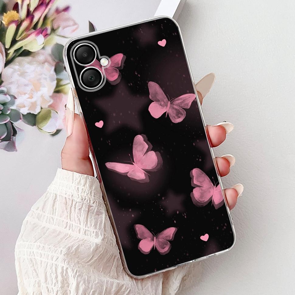 Casing Popular Rose Girl Painted Cover For Samsung Galaxy A06 Soft Silicone Phone Case For Samsung A05 A06 Back Cover Capa Bags