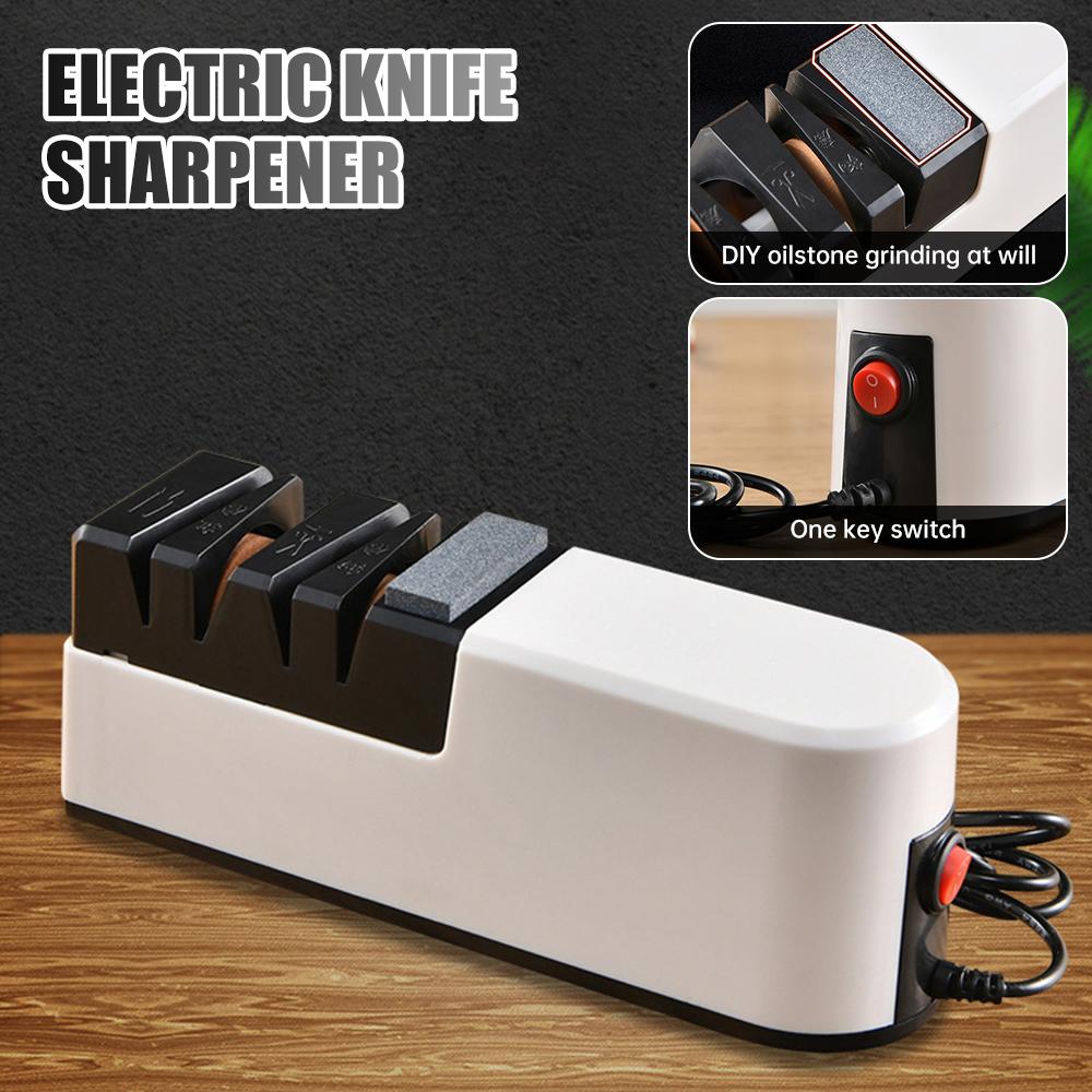 Electric Knife Sharpener Kitchen Sharpening Stone Grinder Home Sharpener Portable Kitchen Knife Sharpener Quick Knife Sharpening