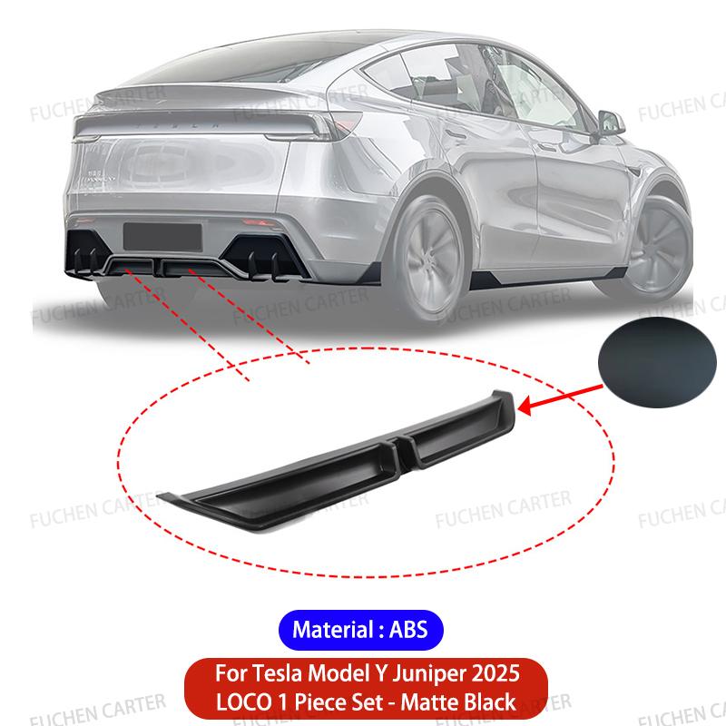 For Tesla Model Y Juniper 2025 Rear Bumper Side Corner Diffuser Lip Splitters Lower Corner Spoiler Aprons Wrap Angle Accessories