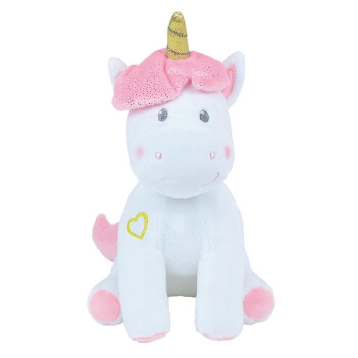 Jouet Peluche - Jemini - Luminou - Musicale et Lumineuse - Blanc Rose