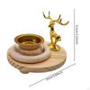 Middle East Incense Burner Wooden Base Decoration Multipurpose Stand Bakhoor for Yoga