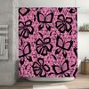 Pink Black Butterfly Print Shower Curtain Waterproof Decor Home Decoration Customizable Size Available Bath Accessories On Aliex