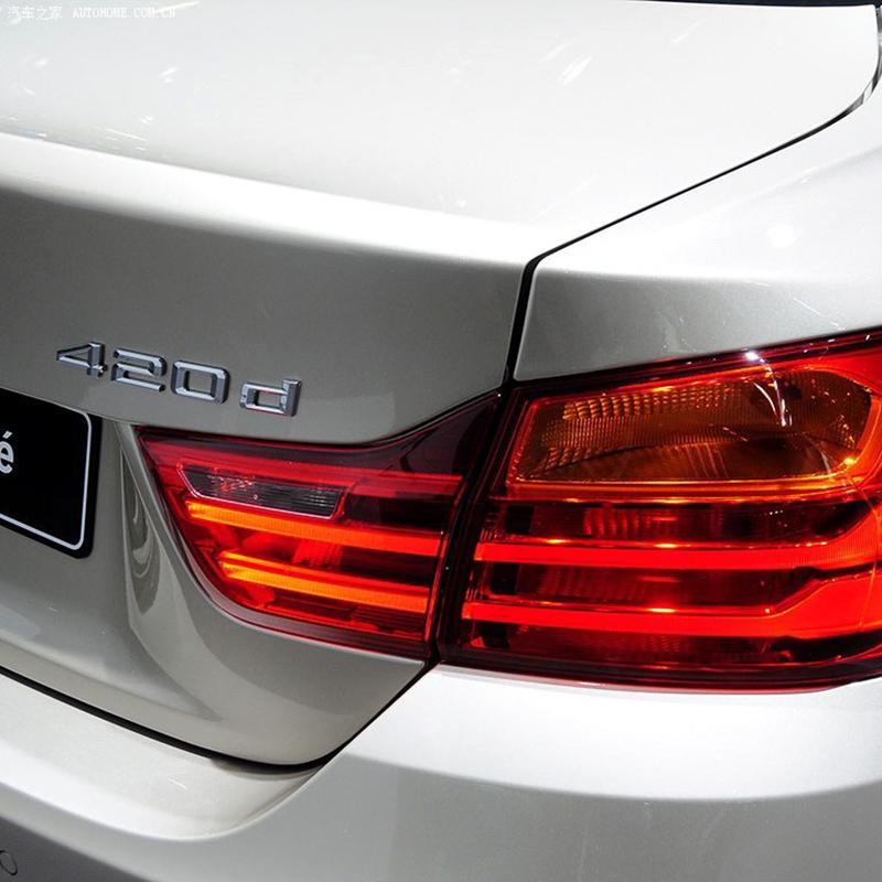 Auto 3D ABS Kofferraum Buchstaben Logo Plakette Emblem Styling Aufkleber Für BMW 4er Serie 420d 425d 428d 430d 435d 440d F30 F32 F33 F36