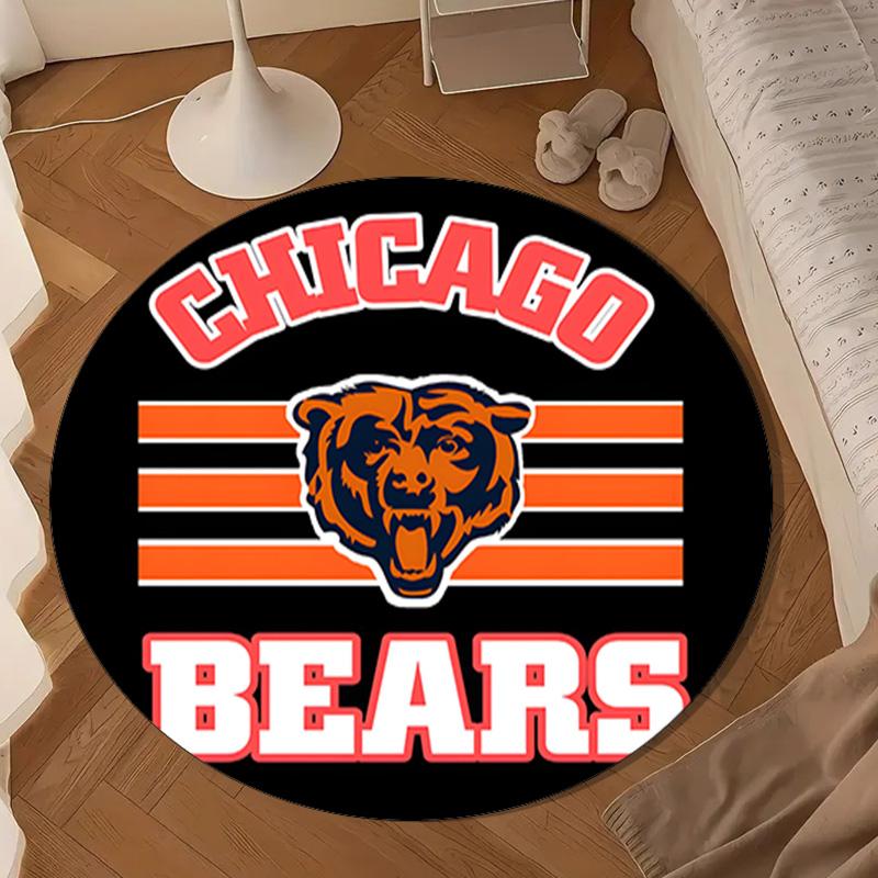 Chicago Bears  Round mat, Anti-slip Circle Carpet Chair rug For livingroom,Bedroom, doormat home decor Gift Christmas Gifts