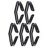 Lot de 5 Ceintures sans boucle Perforation libre Sans renflement Sans tracas Ceinture en sangle pour accessoires de pantalon(Rayure Bleue et Blanche )