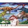 Hand Drawn Park Dinosaur Home Decor 3d Wall Murals Wallpaper