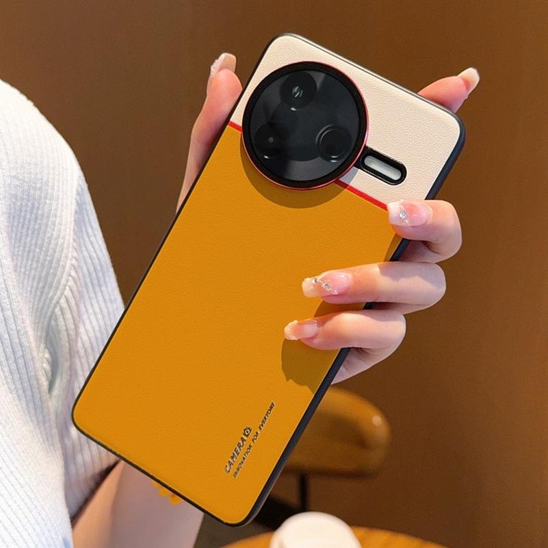 

Double Pigment Leather Lens Raised Protective Lens Phone Case For Poco F7 Ultra POCO F7 Pro Camera Protection Cover Poco F7 Ultra