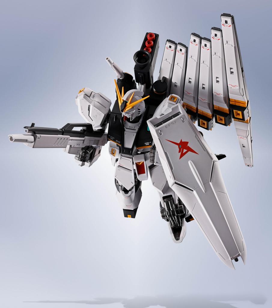 TAMASHII NATIONS METAL ROBOT SPIRITS Mobile Suit Counterattack Nu approximately and PVC action figure Gundam Char's Gundam, 150mm, ABS, die-cast,