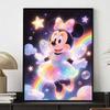 Disney Kit de Pintura com Diamantes Pintura de Fada Mágica Minnie Mouse Decoração de Parede de Casa Presente Feito à Mão