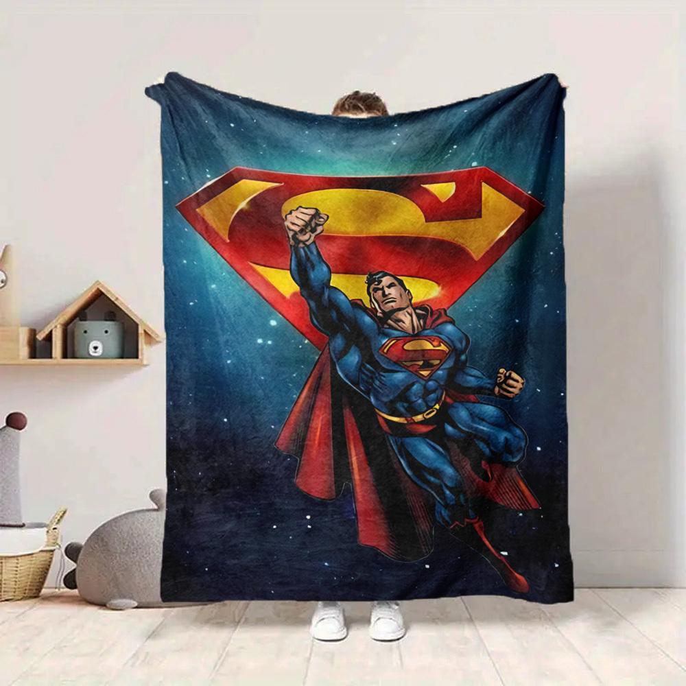 1pc Superman Flannel Throw Blanket Soft, Warm & Cozy for Couch, Bed, Office, and Travel Versatile All Season Gift, Christmas Present