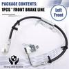 A21K-New Left Front Brake Hose Cable/Front Brake Line 68171943AB,68171943AC For Jeep Wrangler JK