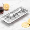 Stainless Steel Ice Cube Trays For Freezer, Metal Ice Tray With Lever, Vintage Inspired Icecube Tray