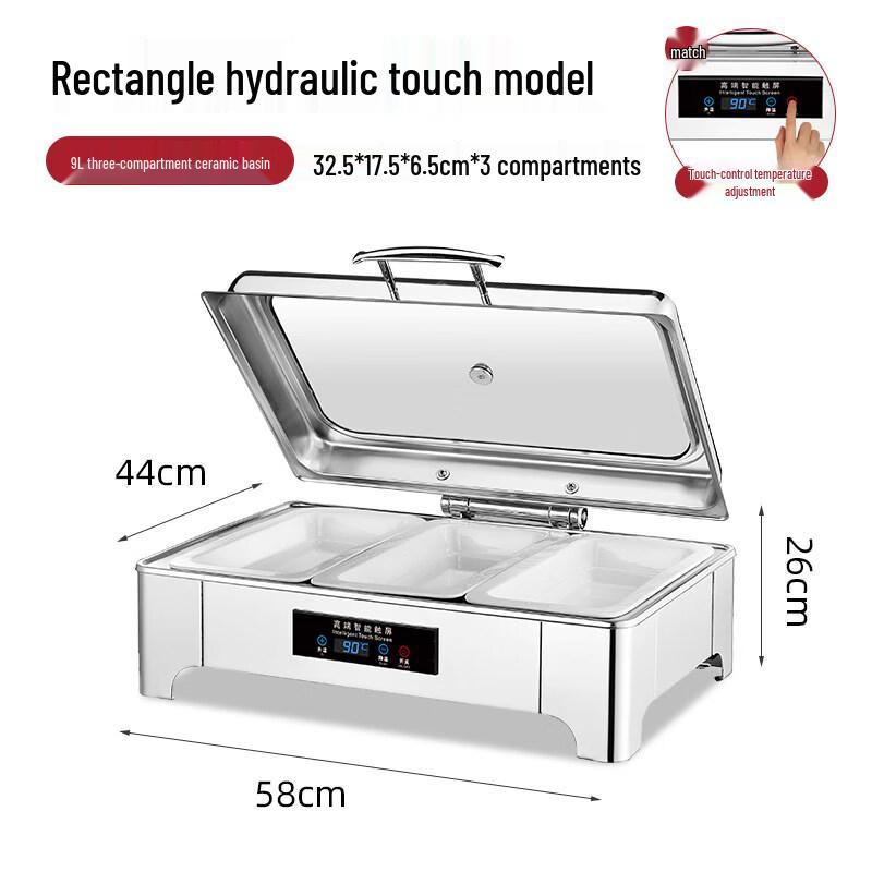 Commercial Buffet Food Warmer & Interchangeable Serving Pans