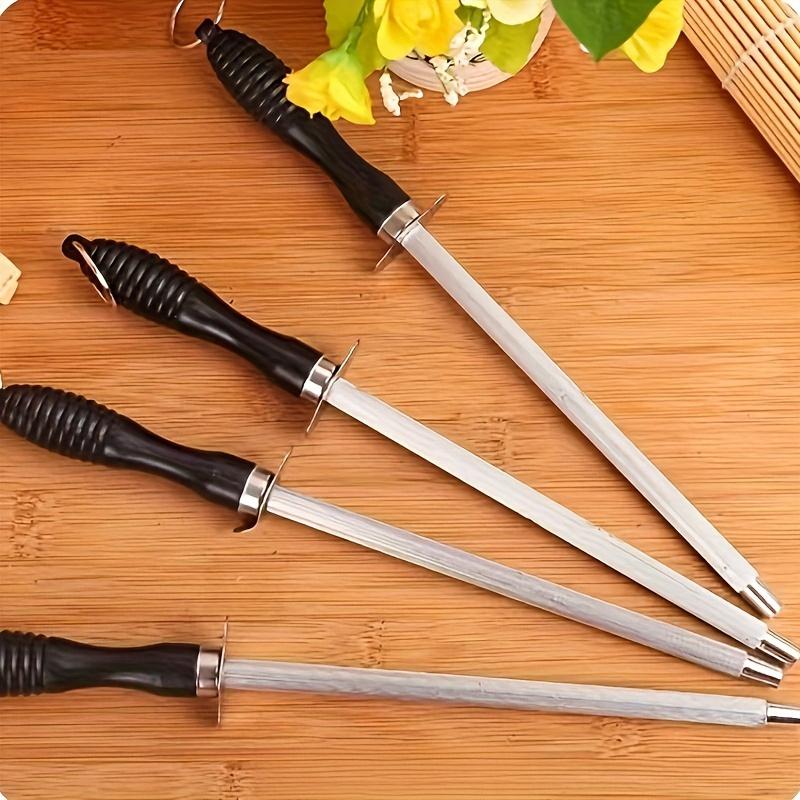 1PC Sharpener Rod Carbon Steel Knife Durable Easy-to-use with Non-Slip Handle Sharpening Blade Rod Knife Kitchen Tools