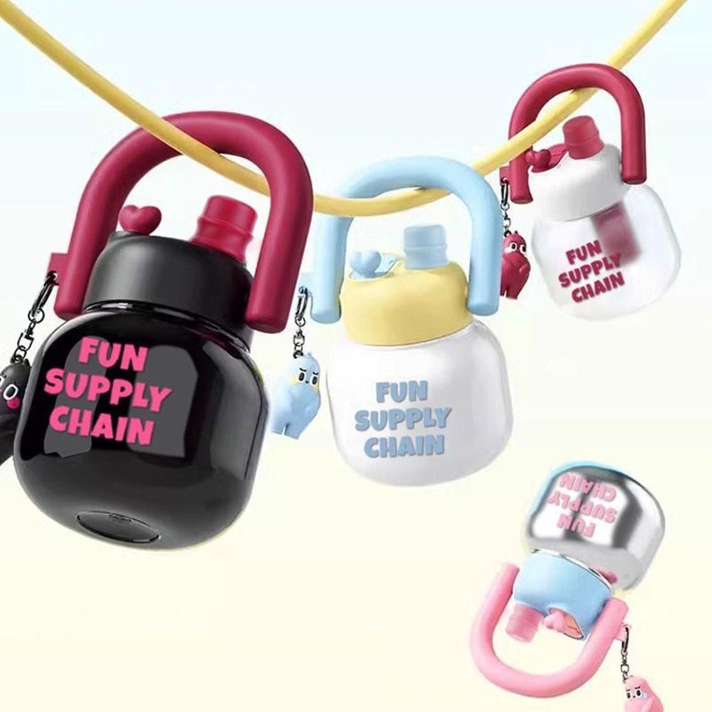 800 ml Large Capacity Juice Milk Cup with Pendant Sippy Cup Creative Water Bottles