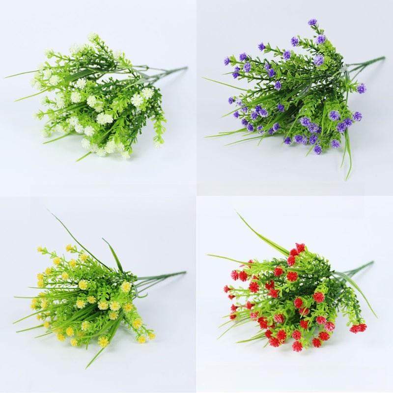 Grass Artificial Spring Gypsophila Paniculata For Patio Garden Decorations Wall