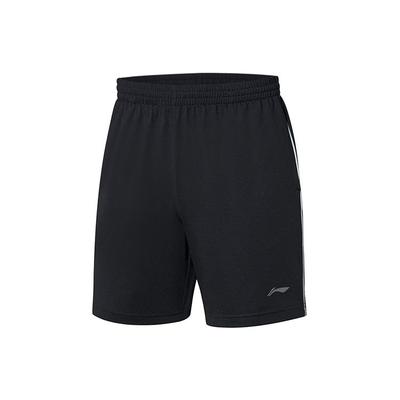 Li Ning Badminton Series Training Sports Competition Quick-Dry Casual Shorts Men Shorts Black AAPQ371-2
