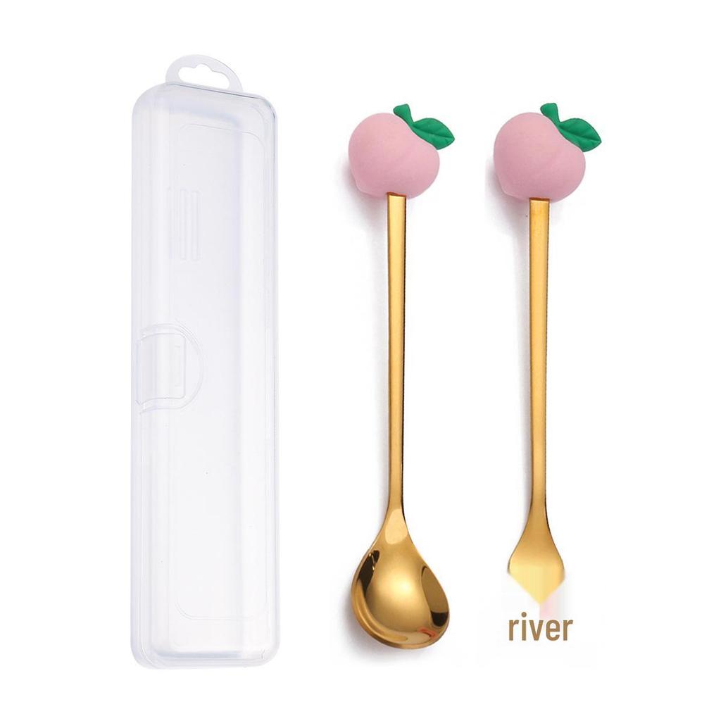 Cross-border Christmas Santa Claus Spoon Set – Cute Cartoon Coffee & Dessert Spoons, Perfect Christmas Gift.