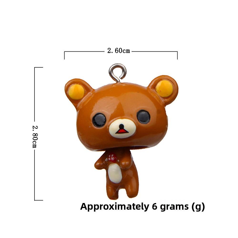Home Chis Sweet Animal Figures Resin Toy For Keychain Making And Projects Craft