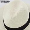 WTEMPO Women Summer Floppy Straw Beach Sun Hats Female Big Hem Casual Solid Color Travel Sunscreen Hat