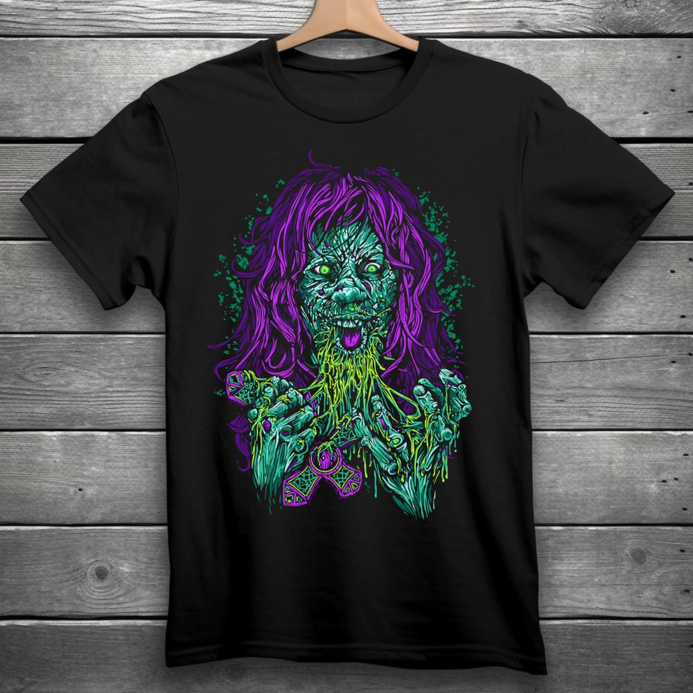 The Exorcist Regan Movie Horror TShirt Black S3XL Unisex T-Shirt S