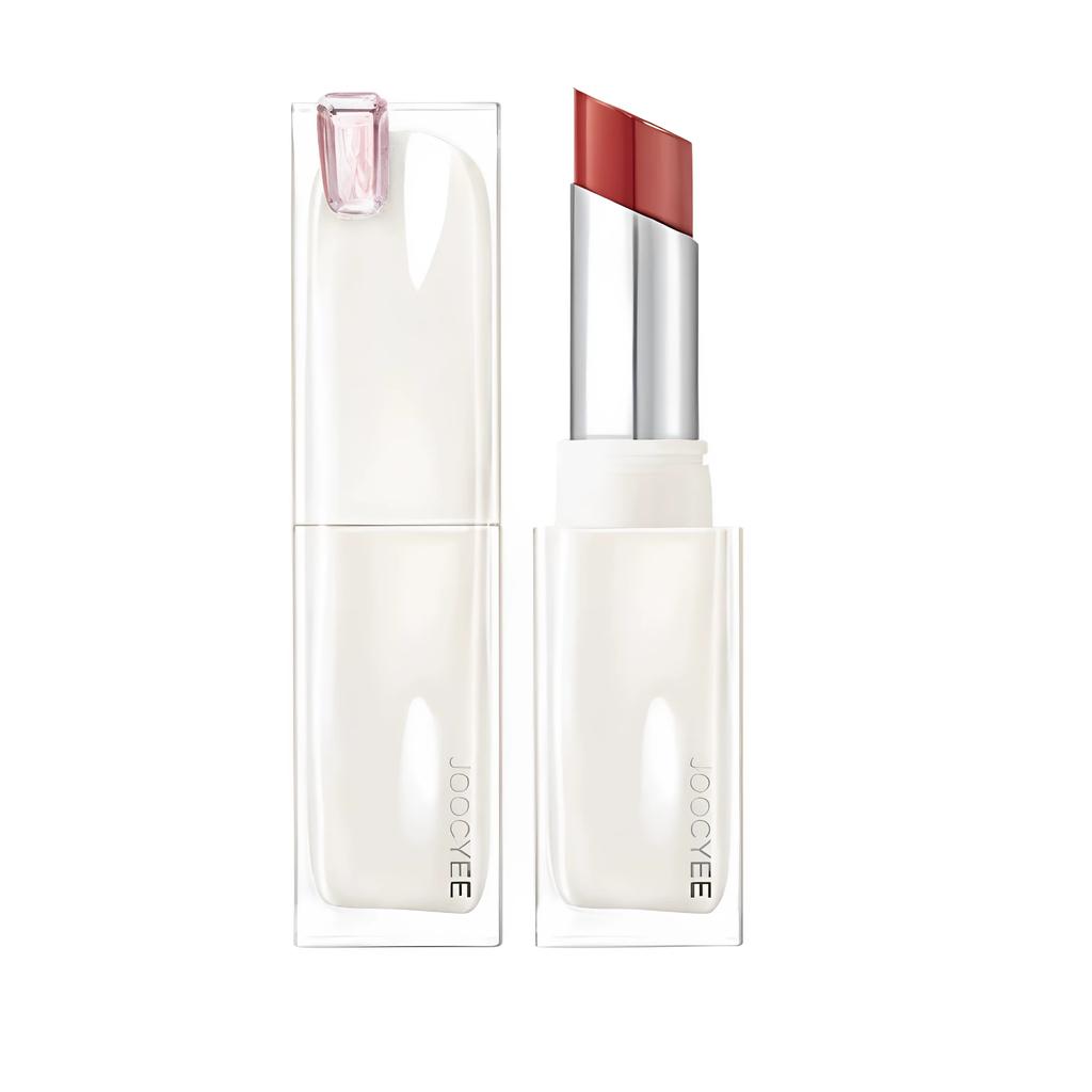 Light and Bright! Joocyee Translucent Crystal Jelly Lipstick 2.0 Film-Forming Water-Gloss Mirror-Like Moisturizing 554L for Women