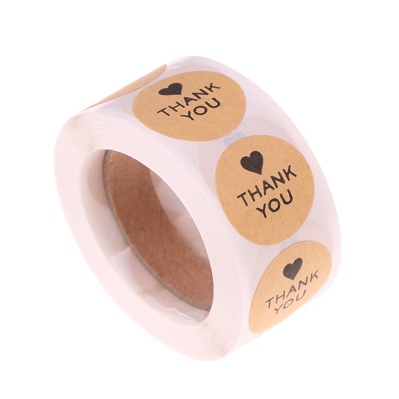 1 Set 2 /1.5 Inch Thank You Seal Sticker Commercial Use Gift Box Envelope Decor Sticker Wedding Party Sticker Invitation Label