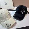 Șapcă de baseball personalizată cu strasuri neregulate Modă franceză șapcă casual periată cu franjuri industrie grea