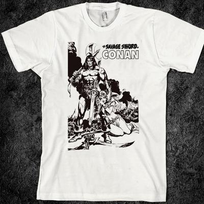 Conan de Barbaar, Retro anime, SZ S-2XL, nieuw Unisex T-shirt