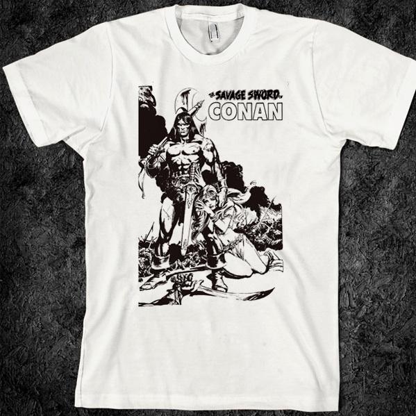 Конан-варвар, Ретро-аниме, Размеры S-2XL, новая унисекс футболка XXXXL