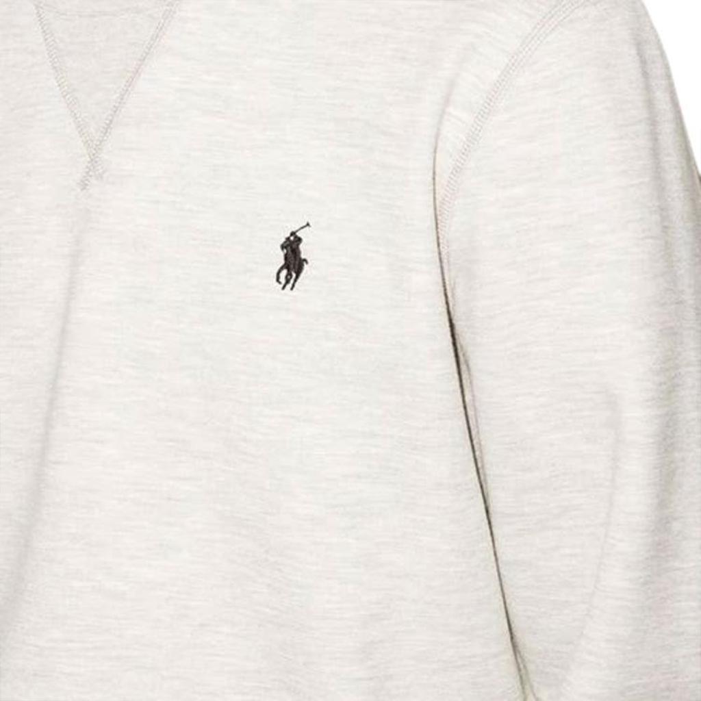 Polo Ralph Lauren Logo Embroidered Crewneck Sweatshirt Men Sweatshirt Gray White 710675313-020
